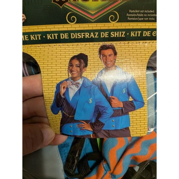 Disguise Wicked Shiz Costume Kit Girls Mens Blue School Uniform Jacket Bow Tie‎ - Picture 5 of 8